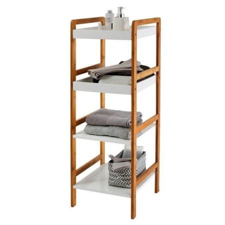 ستاند رفوف خشب بامبو zest ٤ رفوف